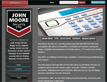 Tablet Screenshot of johnmooresecurity.co.uk